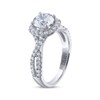 THE LEO Legacy Lab-Created Diamond Round-Cut Halo Engagement Ring 2 ct tw 14K White Gold