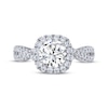 THE LEO Legacy Lab-Created Diamond Round-Cut Halo Engagement Ring 2 ct tw 14K White Gold