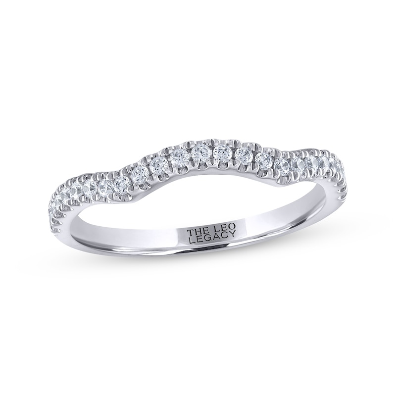 Main Image 1 of THE LEO Legacy Lab-Grown Diamond Wedding Band 1/4 ct tw 14K White Gold