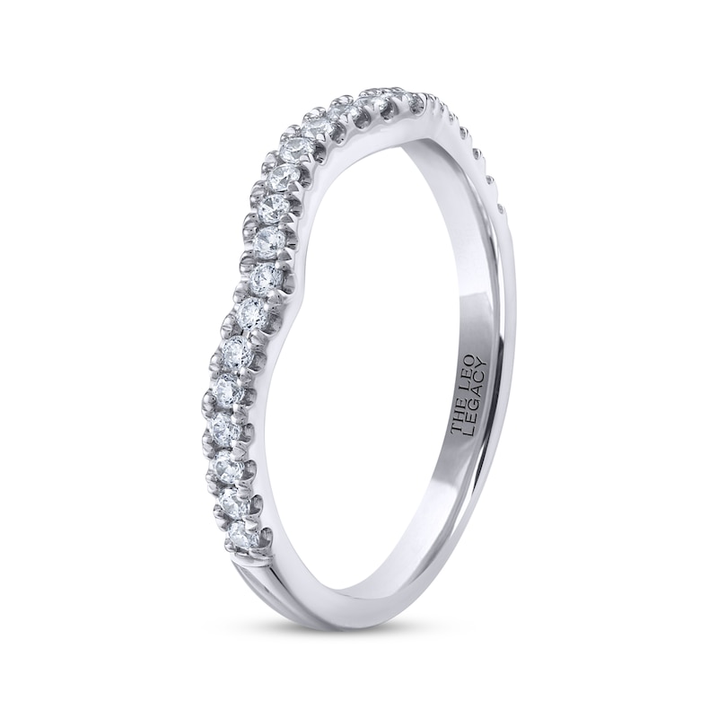 Main Image 2 of THE LEO Legacy Lab-Grown Diamond Wedding Band 1/4 ct tw 14K White Gold