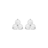 Thumbnail Image 1 of Lab-Created Diamonds by KAY Three-Stone Stud Earrings 1/2 ct tw 14K White Gold