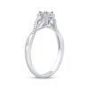 Thumbnail Image 2 of Now + Forever Diamond Halo Engagement Ring 1/4 ct tw 10K White Gold