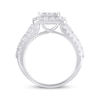Thumbnail Image 3 of Now + Forever Lab-Grown Diamonds Princess-Cut Quad Engagement Ring 3 ct tw 14K White Gold
