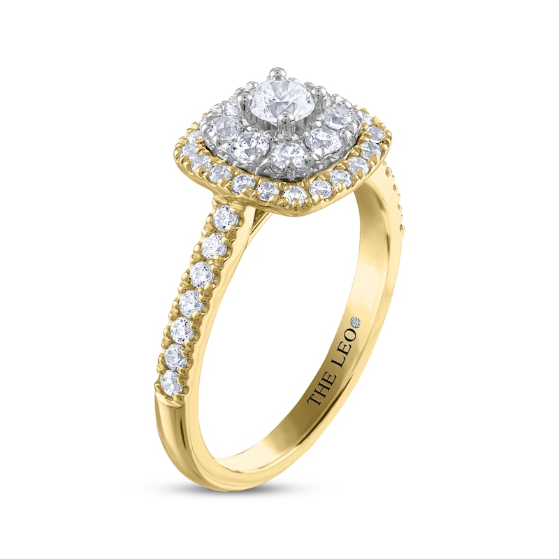 THE LEO Diamond Round-Cut Engagement Ring 3/4 ct tw 14K Two-Tone Gold