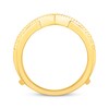 Thumbnail Image 3 of Black & White Diamond Chevron Enhancer Ring 1/2 ct tw 14K Yellow Gold