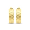 Thumbnail Image 1 of Italian Brilliance Diamond-Cut Hoop Earrings 14K Yellow Gold 20mm