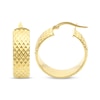 Thumbnail Image 2 of Italian Brilliance Diamond-Cut Hoop Earrings 14K Yellow Gold 20mm