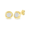 Thumbnail Image 0 of Lab-Created Diamonds by KAY Twist Circle Stud Earrings 1/5 ct tw 10K Yellow Gold