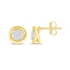 Thumbnail Image 2 of Lab-Created Diamonds by KAY Twist Circle Stud Earrings 1/5 ct tw 10K Yellow Gold