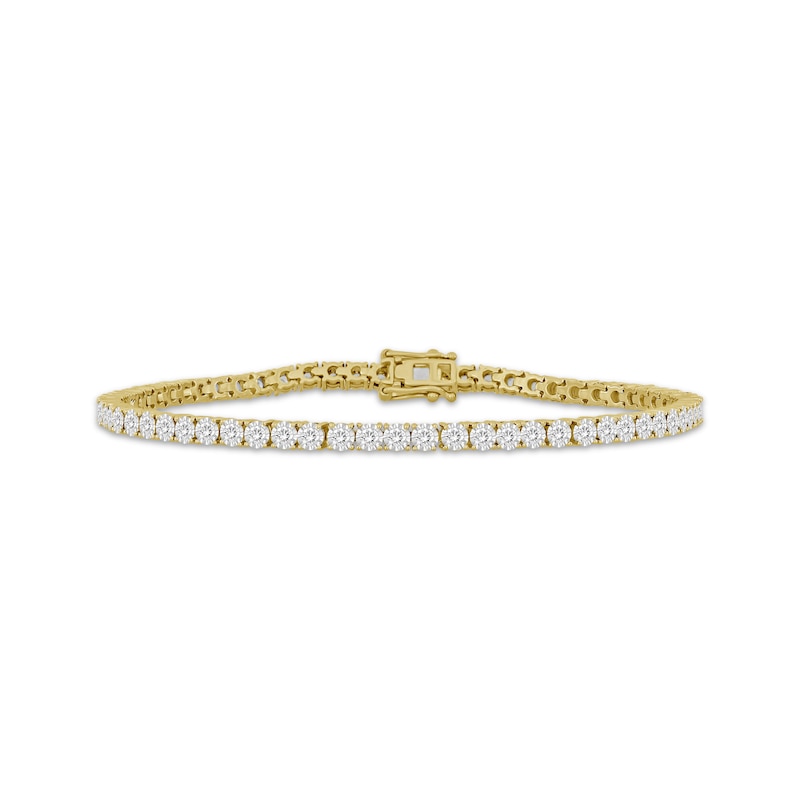 Main Image 1 of Men's Diamond Tennis Bracelet 1-1/4 ct tw 10K Yellow Gold 8.5&quot;
