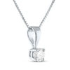 Thumbnail Image 2 of Diamond Solitaire Gift Set 1/2 ct tw 10K White Gold 18" (J/I3)