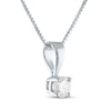 Thumbnail Image 3 of Diamond Solitaire Gift Set 1/2 ct tw 10K White Gold 18&quot; (J/I3)