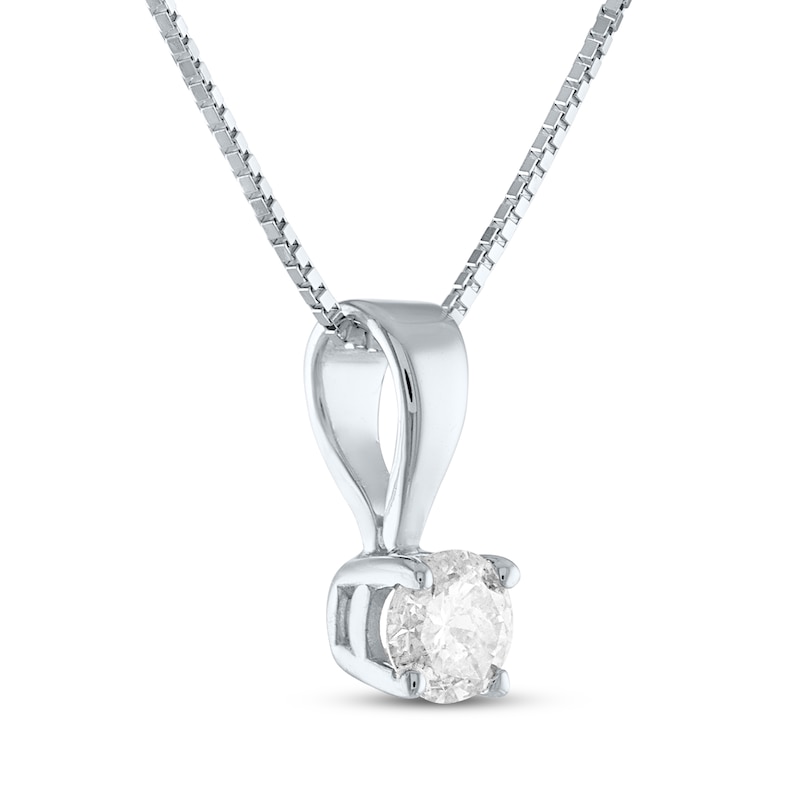 Main Image 3 of Diamond Solitaire Gift Set 1/2 ct tw 10K White Gold 18&quot; (J/I3)