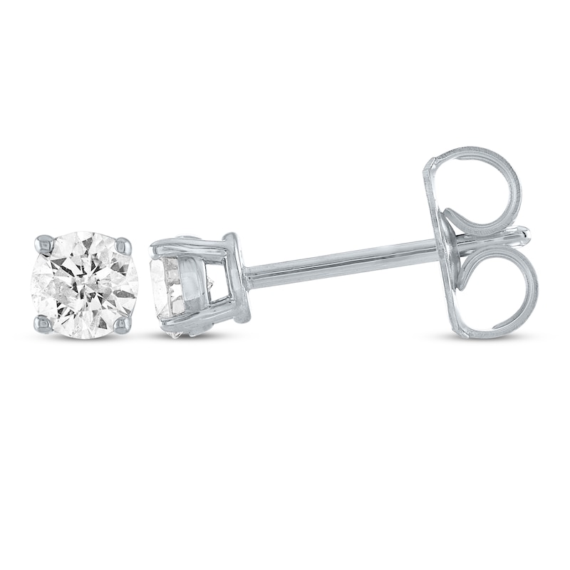 Diamond Solitaire Gift Set 1/2 ct tw 10K White Gold 18" (J/I3)