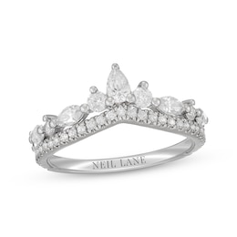 Neil Lane Pear, Marquise & Round-Cut Diamond Anniversary Ring 1 ct tw 14K White Gold
