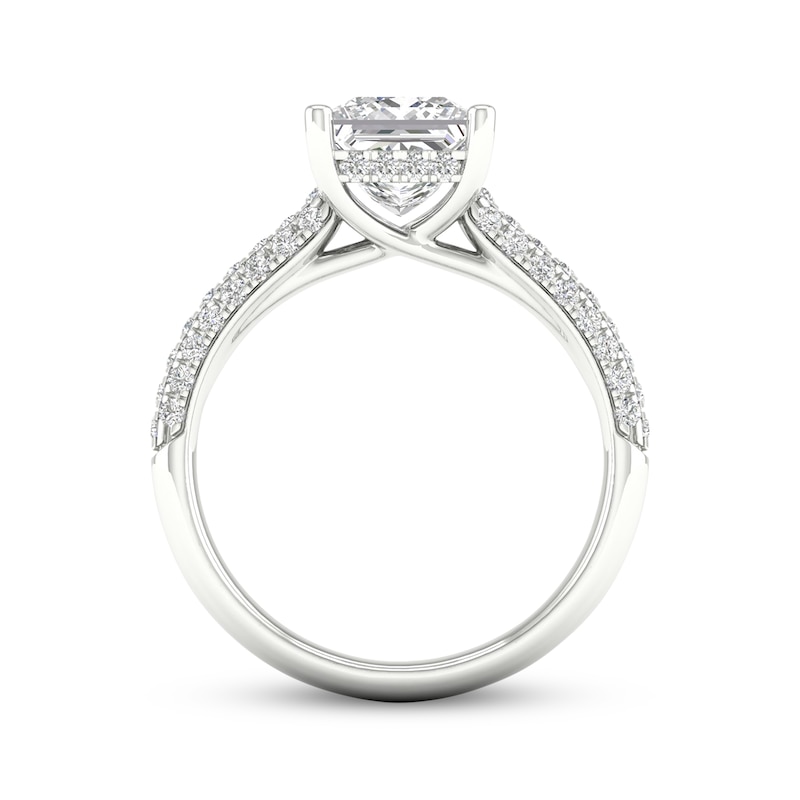 Main Image 4 of Now + Forever Lab-Grown Diamonds Princess-Cut Engagement Ring 2-1/2 ct tw 14K White Gold