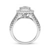 Thumbnail Image 3 of Multi-Diamond Pear Halo Engagement Ring 2 ct tw 10K White Gold