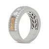 Thumbnail Image 1 of Men's Neil Lane Artistry Lab-Created Diamond Wedding Band 1-1/2 ct tw 14K Two-Tone Gold