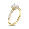 Thumbnail Image 2 of THE LEO Diamond Round-Cut Halo Engagement Ring 7/8 ct tw 14K Yellow Gold