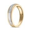 Thumbnail Image 2 of Now + Forever Men's Diamond Diagonal Wedding Band 1/10 ct tw 10K Two-Tone Gold