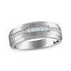 Thumbnail Image 1 of Now + Forever Men's Diamond Five-Stone Wedding Band 1/5 ct tw 10K White Gold