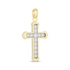Thumbnail Image 2 of KAY Lab-Grown Diamonds Cross Charm 2 ct tw 10K Yellow Gold