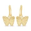 Thumbnail Image 2 of Diamond-Cut Butterfly Dangle Earrings 10K Yellow Gold