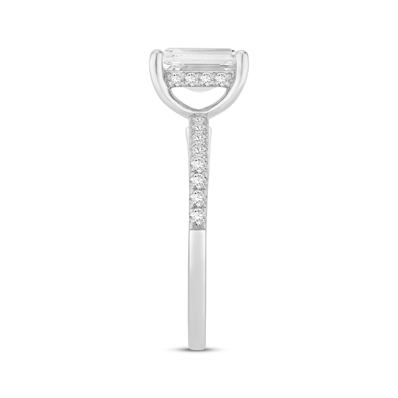 Main Image 2 of Now + Forever Lab-Grown Diamonds Radiant-Cut Engagement Ring 1-7/8 ct tw 14K White Gold