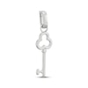 Thumbnail Image 2 of Charmed Memories Clover-Top Key Charm Sterling Silver