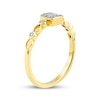 Thumbnail Image 2 of Multi-Diamond Cushion Frame Promise Ring 1/10 ct tw 10K Yellow Gold