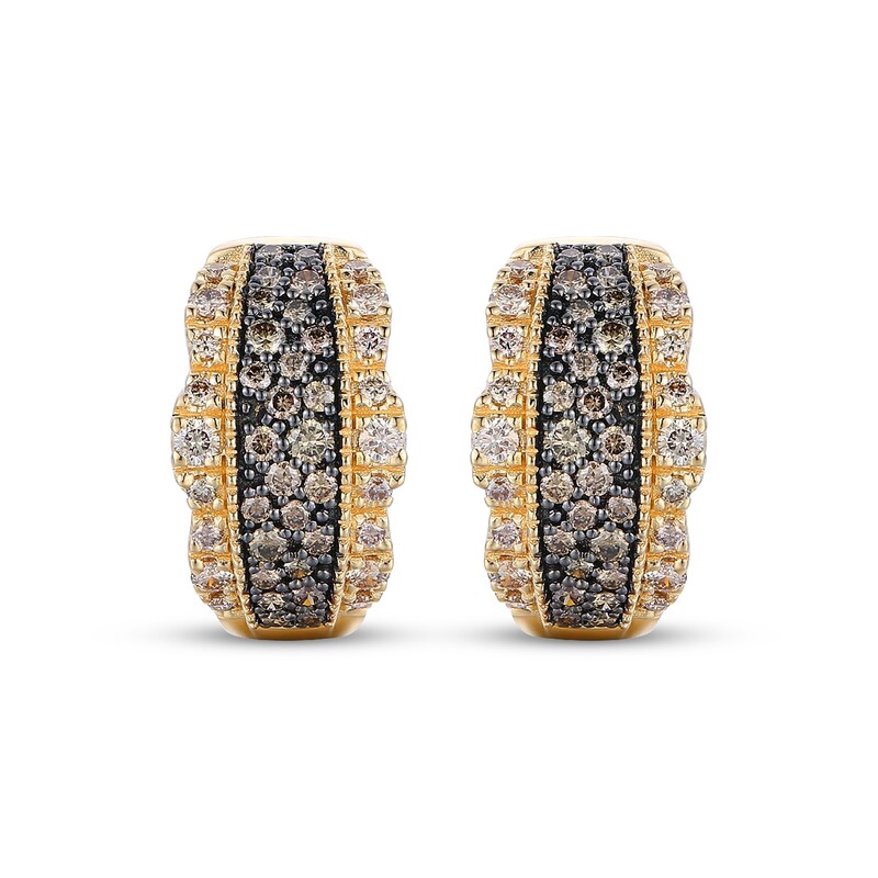 Main Image 2 of Le Vian Diamond Hoop Earrings 7/8 ct tw 14K Honey Gold