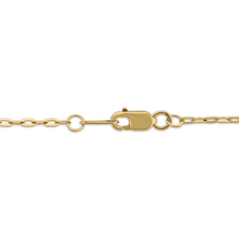 Main Image 4 of STUDIO BY KAY Evil Eye Necklace 1/5 ct tw 10K Yellow Gold 18&quot;