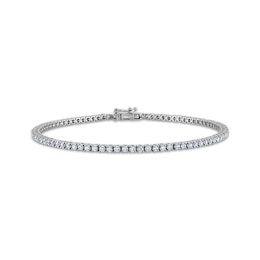 THE LEO Diamond Tennis Bracelet 2 ct tw 14K White Gold 7.25&quot;