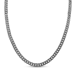Stylish Black Sterling silver Chain Necklace 36” long 36 main image 4