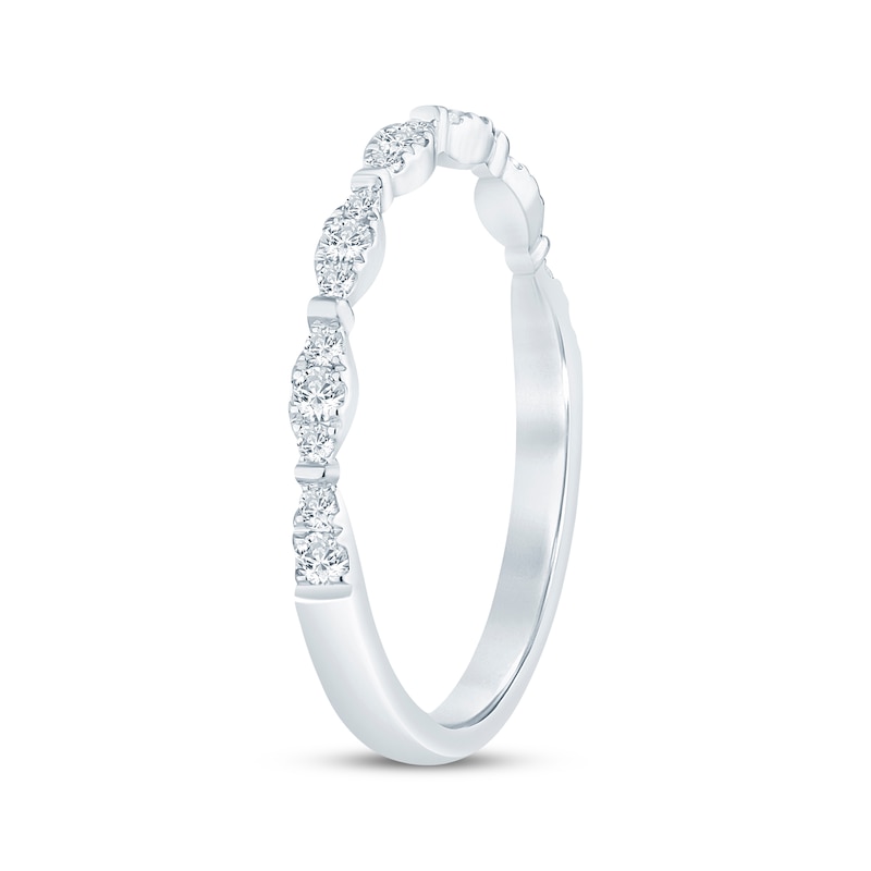 Main Image 2 of Now + Forever Diamond Wedding Band 1/4 ct tw 14K White Gold