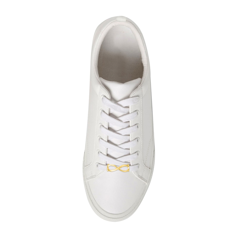 Main Image 4 of Sneaker Bling Infinity Shoelace Charm 14K Yellow Gold-Plated Sterling Silver