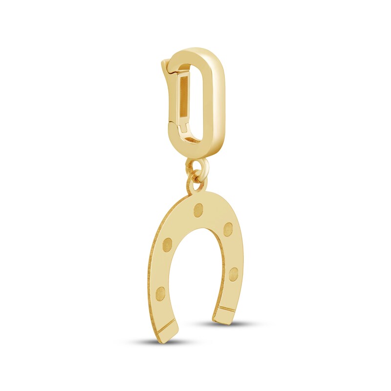 Main Image 2 of Charmed Memories Horseshoe Charm 10K Yellow Gold