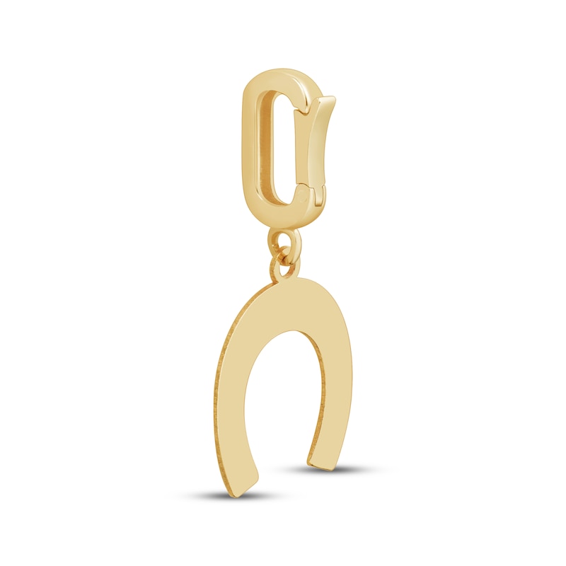 Main Image 3 of Charmed Memories Horseshoe Charm 10K Yellow Gold