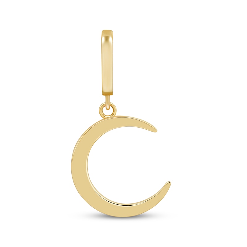 Main Image 1 of Charmed Memories Crescent Moon Charm 10K Yellow Gold