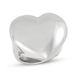 Puffed Heart Ring Sterling Silver