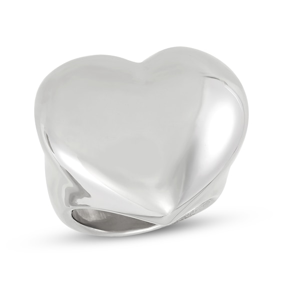 Puffed Heart Ring Sterling Silver