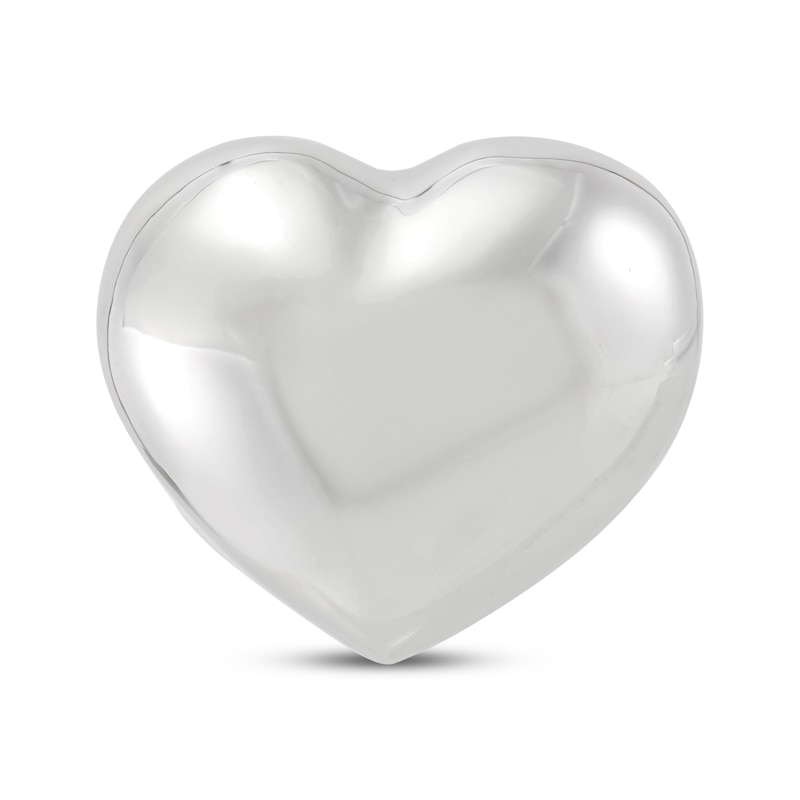 Main Image 4 of Puffed Heart Ring Sterling Silver