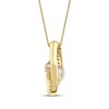 Thumbnail Image 3 of Pear-Shaped & Round-Cut Diamond Bypass Loop Necklace 1 ct tw 10K Yellow Gold 18&quot;