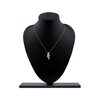 Thumbnail Image 5 of Pear-Shaped & Round-Cut Diamond Bypass Loop Necklace 1 ct tw 10K Yellow Gold 18"