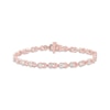 Thumbnail Image 1 of Diamond Knot Link Bracelet 1/2 ct tw 10K Rose Gold 7&quot;