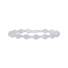 Thumbnail Image 1 of Diamond Teardrop Beaded Link Bracelet 1/10 ct tw Sterling Silver 7.25&quot;