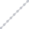 Thumbnail Image 2 of Diamond Teardrop Beaded Link Bracelet 1/10 ct tw Sterling Silver 7.25&quot;