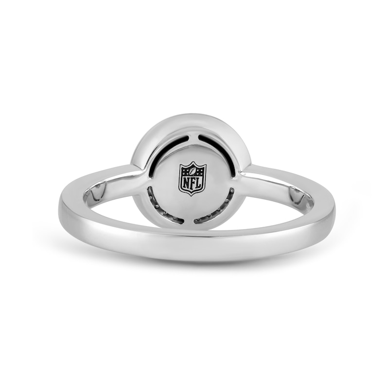Main Image 3 of True Fans Pittsburgh Steelers 1/15 ct tw Diamond Ring Sterling Silver