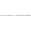 Thumbnail Image 3 of Aquamarine Trio Station Chain Bracelet Sterling Silver 7.25"