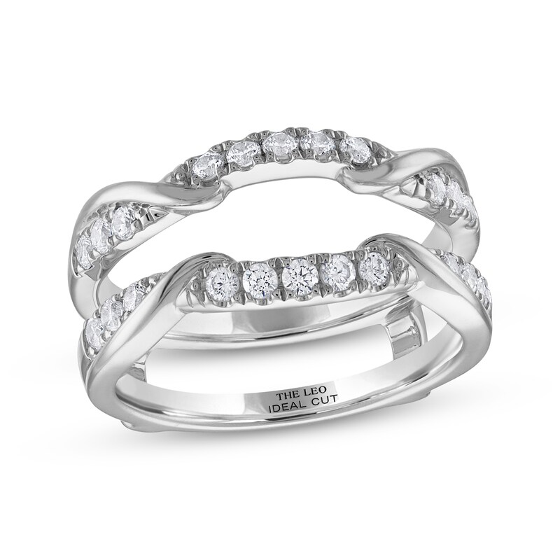Main Image 1 of THE LEO Ideal Cut Diamond Enhancer Ring 1/2 ct tw 14K White Gold